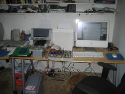 Motherboard next to iMac